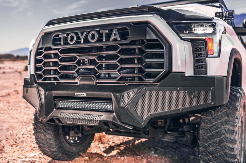 Toyota Tundra Bumper - Front - Go Rhino - Element w/ Fixed Light Bar Mount - Textured Black - `22-`26